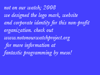 Not On Our Watch caption
